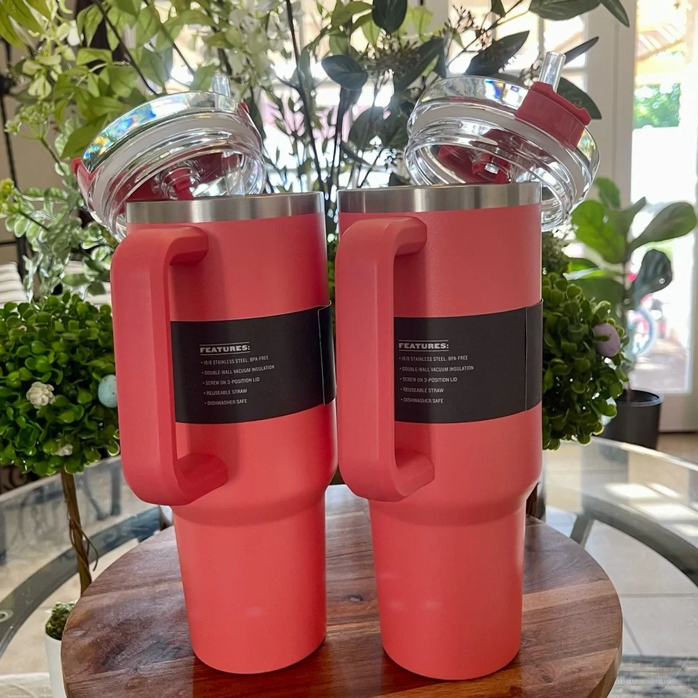Stanley 40oz Tumbler Target Exclusive Coral color - Picture 9 of 15